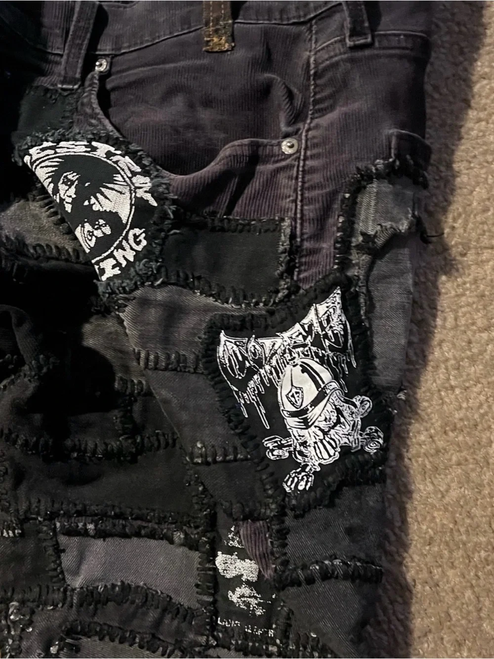2-pairs Crust punk shorts size 33 but will fit 34 waist size. 🔥OBO🔥